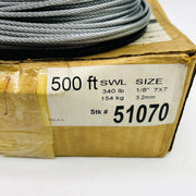 Tie Down Engineering 51070 Cable Galvanized Steel Wire 7x7 1/8" 340lb 500ft/Roll 2