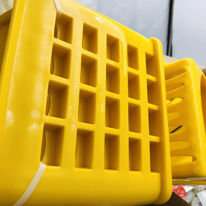 Magnolia 455-6035-3 Plastic Mop Bucket on Wheels W/ Wringer 26-35QT Yellow 5