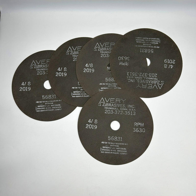 Avery Abrasives 56831 Cut-Off Wheel 10in x .062 x 1-1/4 Arbor 3630 RPM 5pk 7