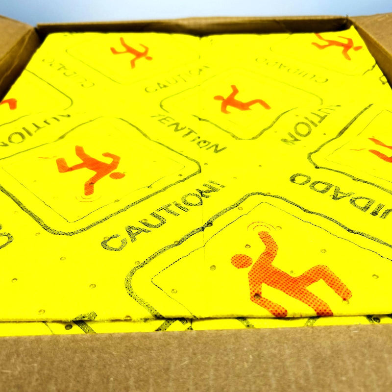 Spilfyter HVU-75 Universal SM Sorbent Pads 16in x 18in Hi Vis Yellow DW 100/Box 5