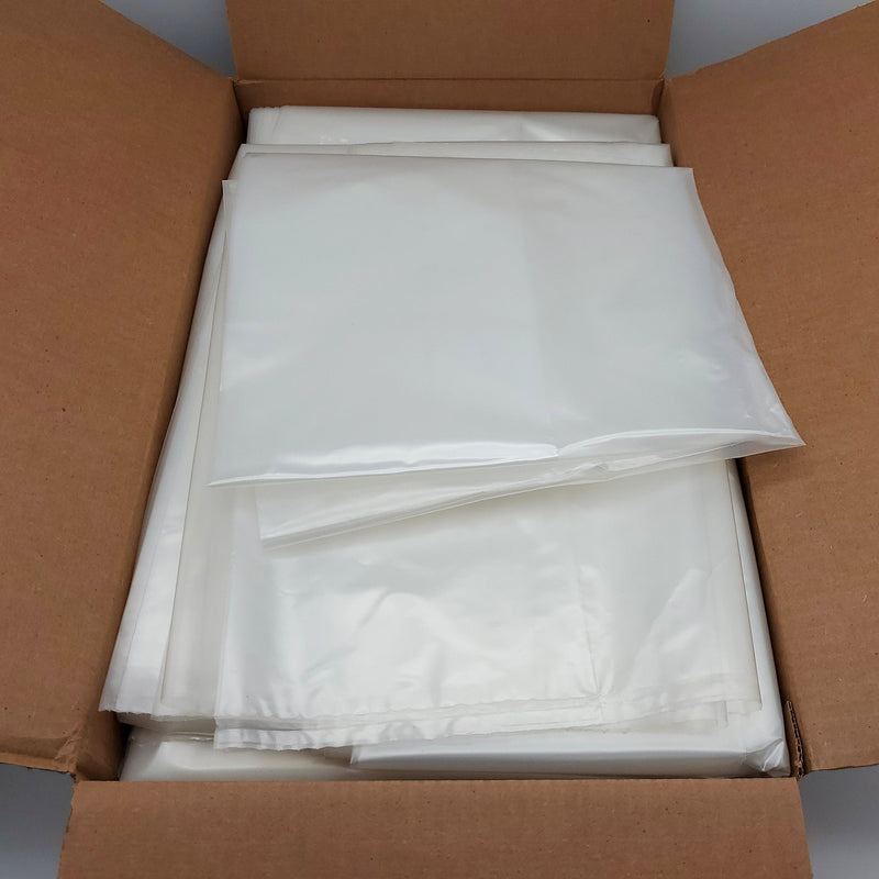 Contractor Bags 40 Gallon 4 Mil Clear Gusseted 25" x 15" x 55" Pack of 75 4