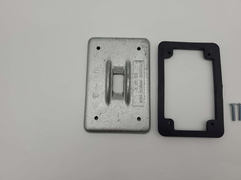 Crouse-Hinds DS32G Toggle Switch Cover Flush Mount w/ Gasket Cast Iron 2