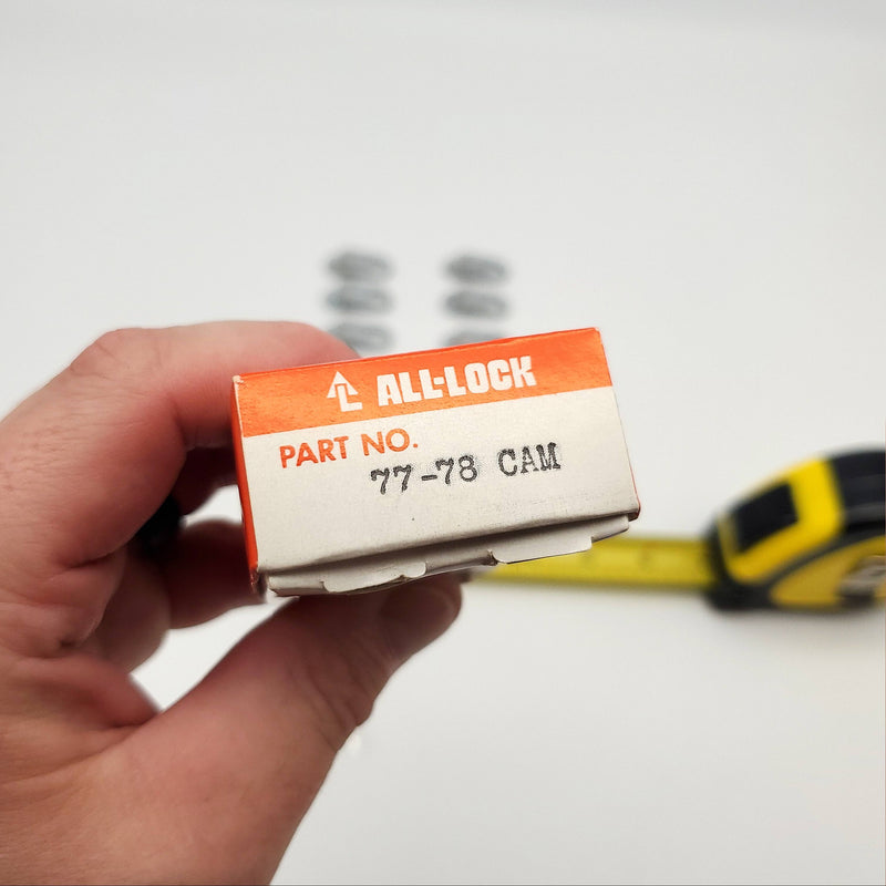 10x All Lock Cams 77-78 1-1/8" Length 1/4" Offset 0.35" ID USA Made 6