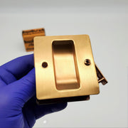 Kwikset Sliding Door Handle Passage Latch Satin Bronze 332 2-1/4" x 1-3/4" Notch 2