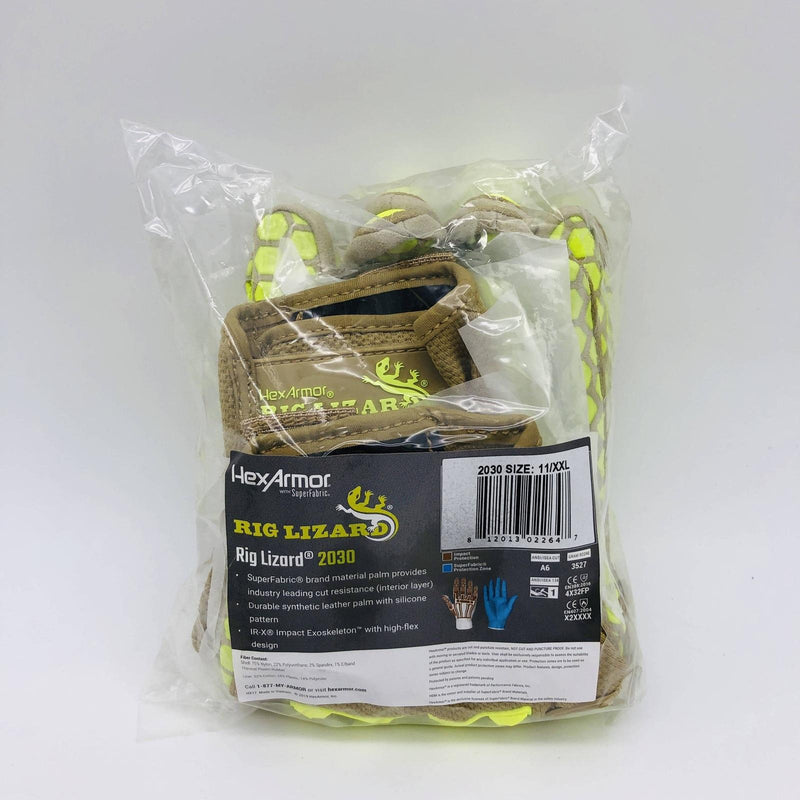 HexArmor Rig Lizard 2030 Work Glove Sz XXL 11 Mechanic Synthetic Leather 1 Pair 8