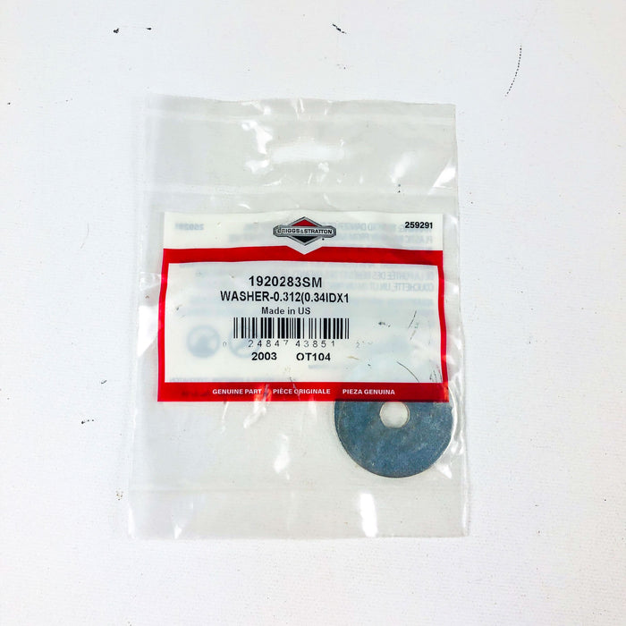 Briggs and Stratton 1920283SM Washer .312 .34IDx1 OEM NOS Simplicity 1920283 6