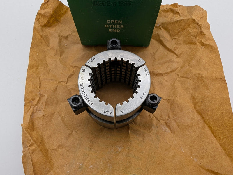 Hardinge M16 1-9/32" Round Serrated Collet Pads 3-Segment for M-Series Collet
