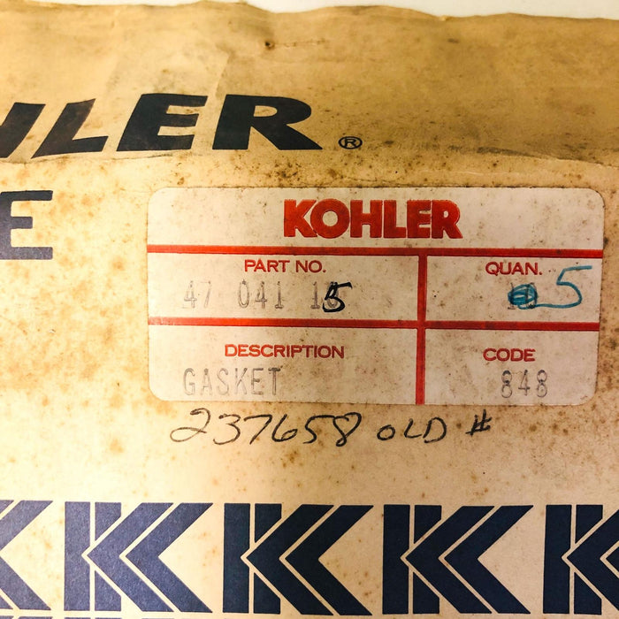 Kohler 4704115 Gasket OEM New Old Stock NOS Replaces 237658 Loose No Pkg 2