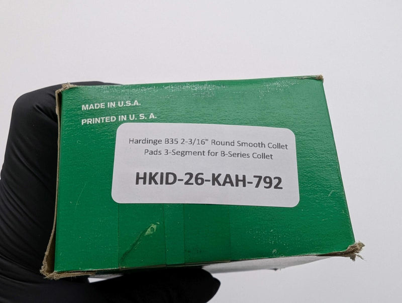 Hardinge B35 2-3/16" Round Smooth Collet Pads 3-Segment for B-Series Collet 5