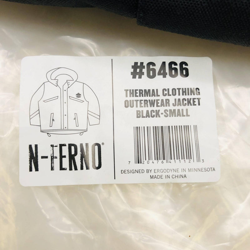 Ergodyne 41112 N-Ferno 6466 Thermal Work Jacket Size Small Black Reflective 3