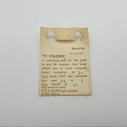 Yale Combination Padlock 1" L x 0.28" Shackle 3 Number Combo Vintage USA Made 6