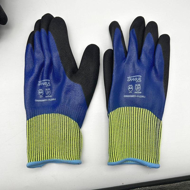Global Glove CR999MFF Cut Resistant Glove 11/2XL Samurai Double Dipped 12 Pairs