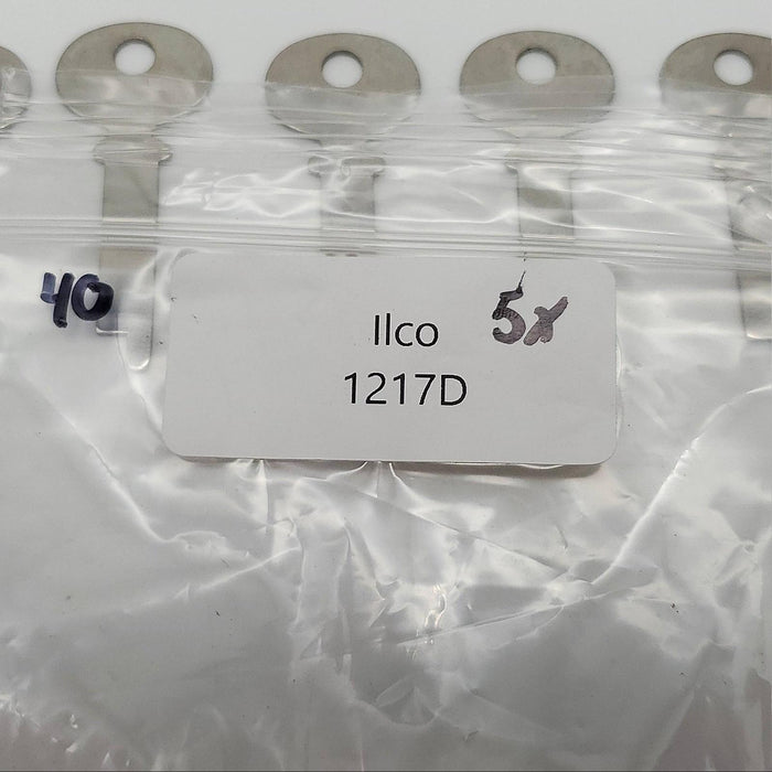 5x Ilco 1217D Key Blanks 0.05" Thick x 0.27" Wide Flat Steel 4