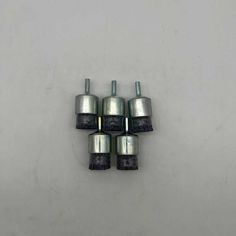 Weiler 86105 End Brush 1in Burr .043/120 CG EBA-22P Abrasive Nylon Lot of 5 9