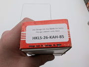 10x Chicago K4L Key Blanks for Some Chicago Cabinet Locks Brass 4
