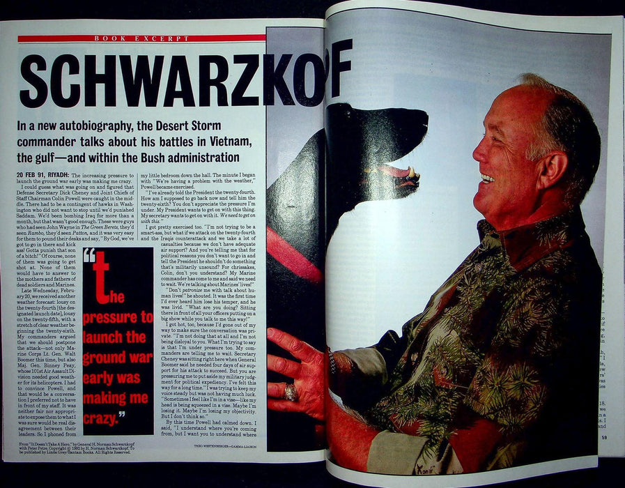 Newsweek Magazine September 28 1992 H Norman Schwarzkopf Desert Storm Commander 4