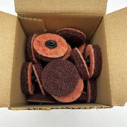 Merit 08834166394 Buffing Quick Change Discs 2inch CRS Type 2 A/O Coarse 50/Box 8