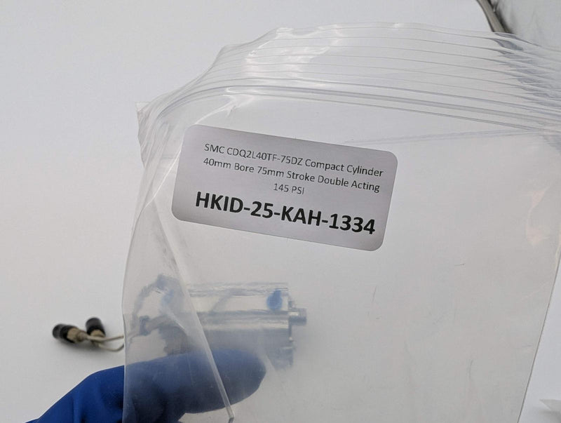 SMC CDQ2L40TF-75DZ Compact Cylinder 40mm Bore 75mm Stroke Double Acting 145 PSI 6