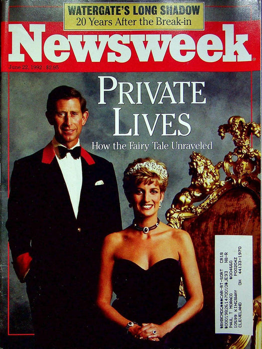 Newsweek Magazine June 22 1992 Princess Diana Prince Charles Fairy Tale Unravels 1