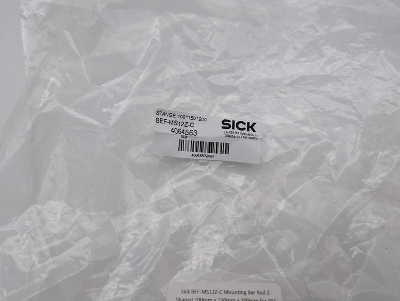 Sick BEF-MS12Z-C Mounting Bar Rod Z-Shaped 100mm x 150mm x 200mm for BEF Series 4