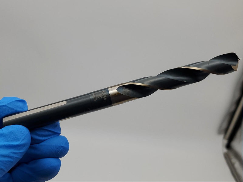 EXACTEK 33/64" Drill Bit 2 Flute 6-1/8" OAL 3-1/4" LOC 1/2" Chuck 188 Deg HSS 1