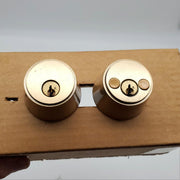 Falcon Deadbolt Double Cylinder Satin Bronze 2-3/4" Backset D4371 Heavy Duty 1