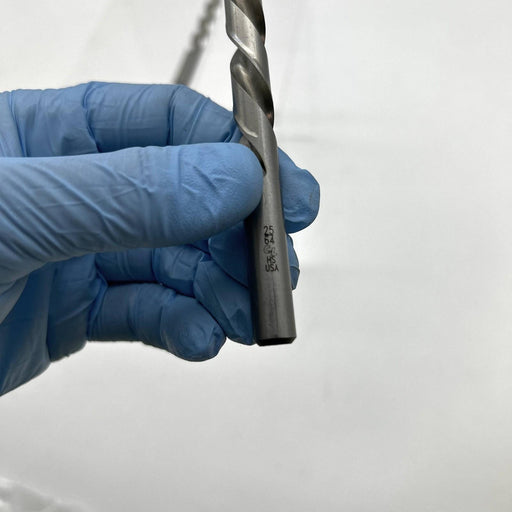 2pk Chicago-Latrobe 44425 Drill Bit 25/64 150-L Left Hand Cut HSS Bright 2 Flute 2