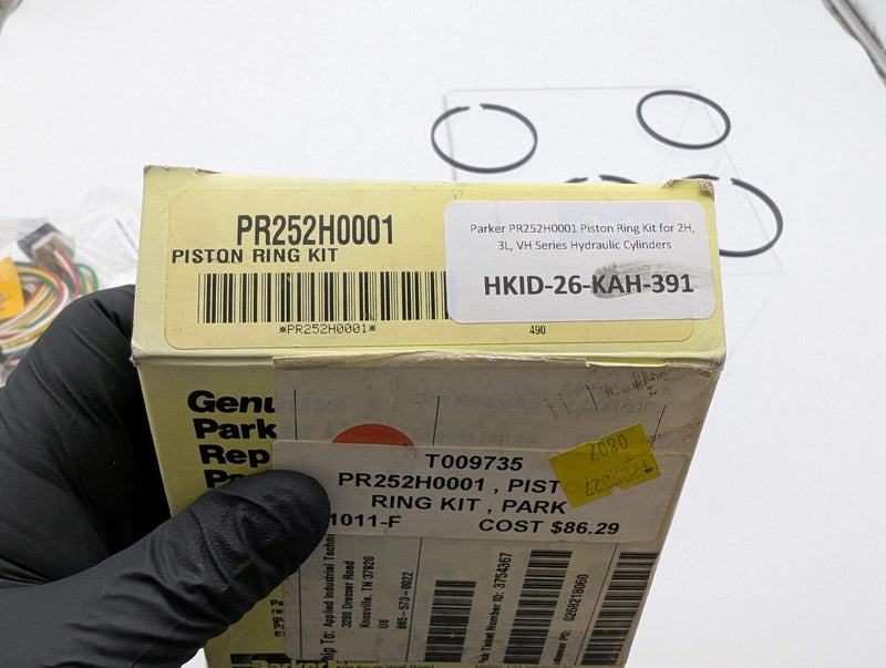 Parker PR252H0001 Piston Ring Kit for 2H, 3L, VH Series Hydraulic Cylinders 4