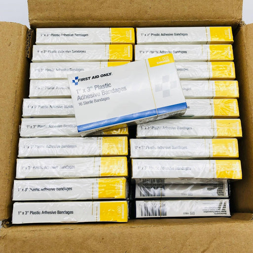 Acme First Aid Only 1-002 Plastic Adhesive Bandages 1in x 3in 59 Boxes of 16pcs 1