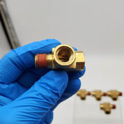 Parker VS2225P-4 Fittings 1/4" Street Tee FNPT x MNPT x FNPT Brass Pack of 5 2