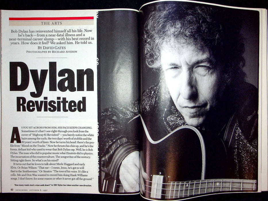 Newsweek Magazine October 6 1997 Bob Dylan Reinvented IRS Scandal El Nino Storm 4