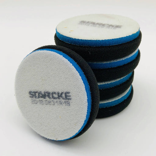 Starcke 3BP-BB Buffing Polishing Pad 3in Soft Blue Foam Hook Loop R19 Lot of 5 1