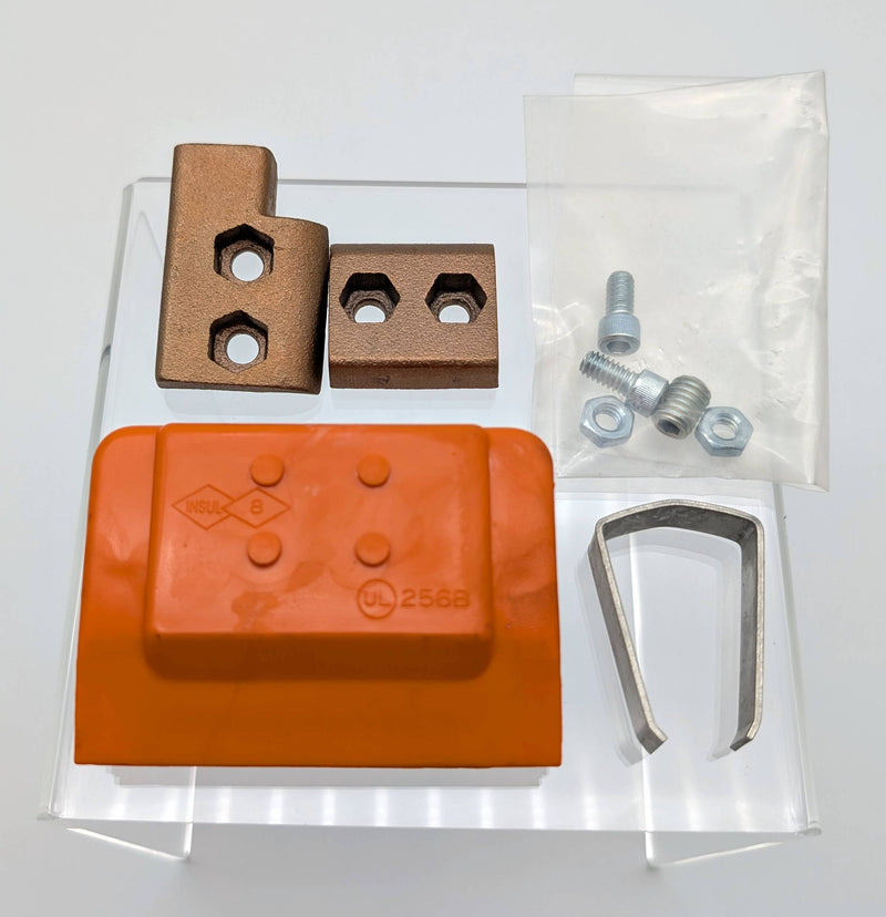 Conductix 11092 250-350 Amp Power Feed Copper Clamp Clip Kit for Insul 8-8 1