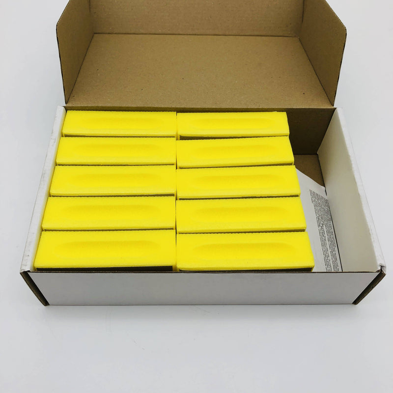 3M 80099 Diamond Hand Lap 2-1/4 x 3-3/4 M40 Mic 6200J Flexible Yellow 10pk 6