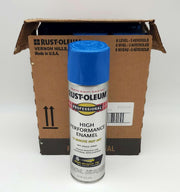 Rust-Oleum Gloss Safety Blue Enamel Spray Paint 15 Oz Pack of 6 Aerosol Cans 1