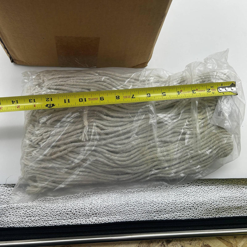 Cotton Lie Flat Mop Head 1/4" Threaded Bolt 16oz Versapro 4408-11969 12pk/Case 9