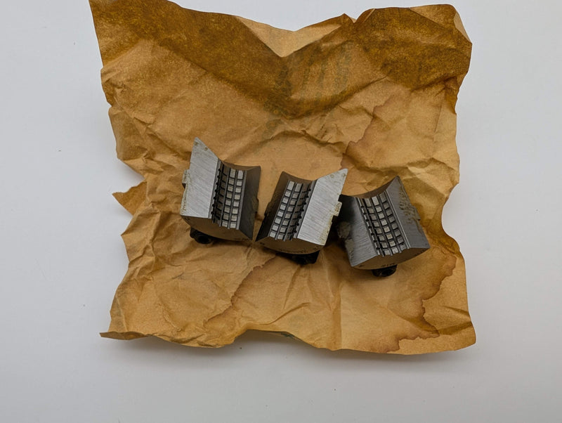 Hardinge M12 19/32" Round Serrated Collet Pads 3-Segment for M12 Collet