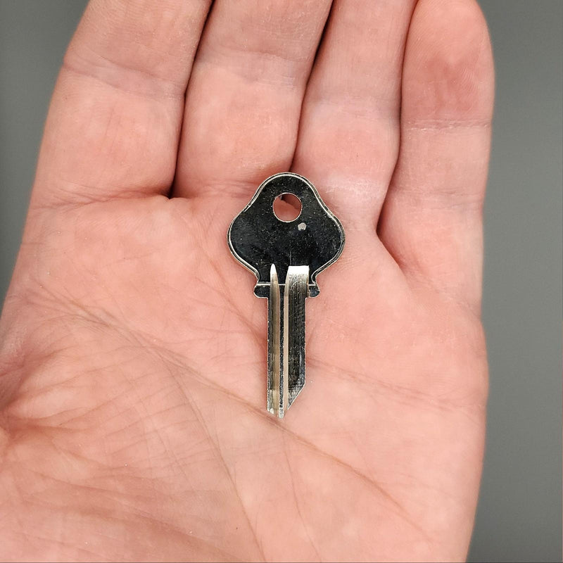 10x Ilco 1064 Key Blanks National Cabinet Locks 4291 Nickel Plated NOS 2