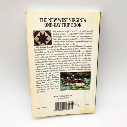 The New West Virginia One-Day Trip Book Colleen Anderson Paperback 1998 Travel 2
