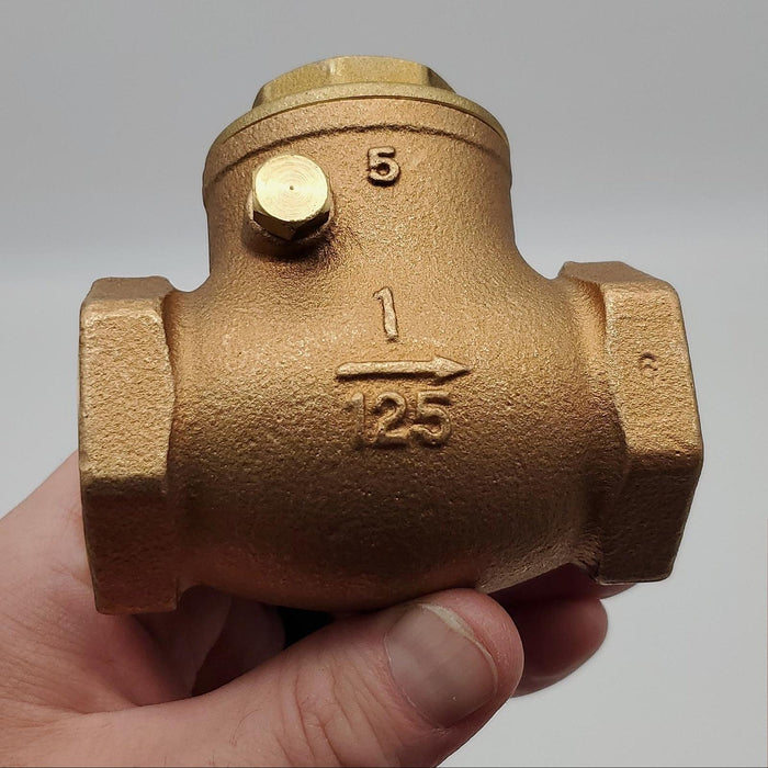 Kitz Bronze Swing Check Valve 1" Type 125 R-25A General Purpose Check Valve 2