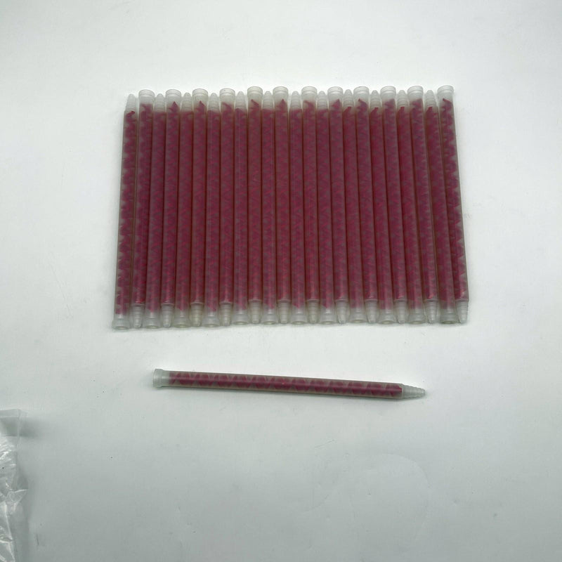 Ellsworth Adhesives EDS500-24S Static Mixer Nozzle 0.5" x 24 Stepped Red 25pk 5