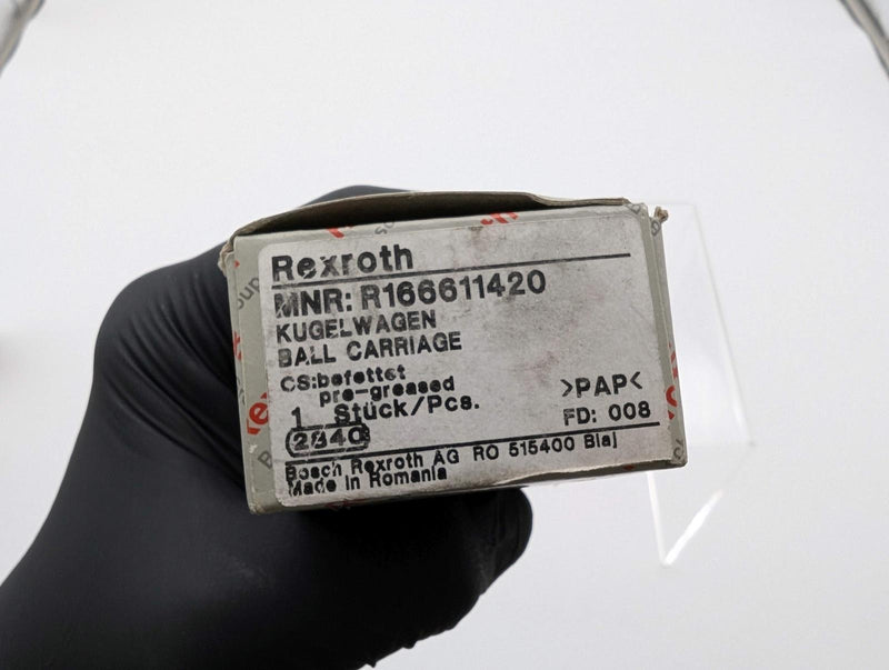 Bosch Rexroth R166611420 Ball Runner Block Size 15 Carbon Steel 6