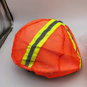 Reflective Hard Hat Cover Cap Style Polyester Mesh Orange Hi Visibility 12pk 3