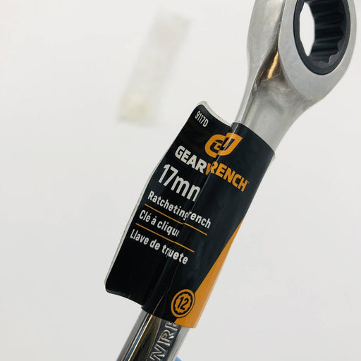 Apex Gearwrench 9117D Ratcheting Combination Wrench 17mm 12pt 72-Tooth 1pc 2