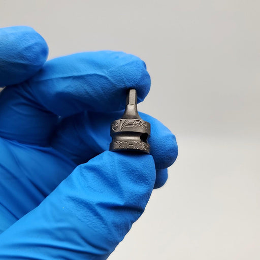 Vega 120H0864SB 1/8" Hex Socket Bits 1/4" Square Drive Pack of 5 2