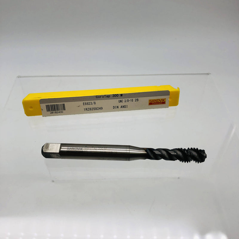 Sandvik E8823/8 Cutting Tap with Spiral Flutes UNC 3/8-16 2B CoroTap 300 M 1pc 10