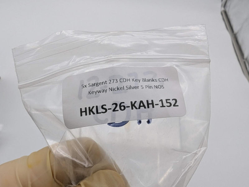 5x Sargent 273 CDH Key Blanks CDH Keyway Nickel Silver 5 Pin NOS 3