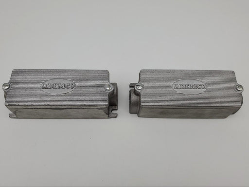 Ademco No 42 Conduit Bodies 5-5/8"L x 2"W Aluminum Finish 0.72" ID 2 PCs 1