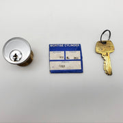 Acro Welch Mortise Cylinder Lock 1-1/4" Satin Chrome 6112 Sargent S Keyway NOS 2