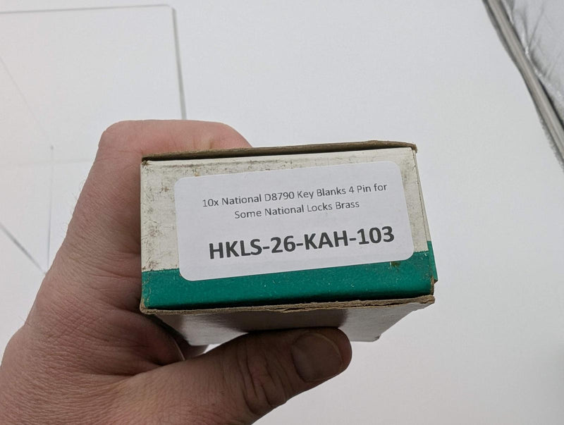 10x National D8790 Key Blanks 4 Pin for Some National Locks Brass 3